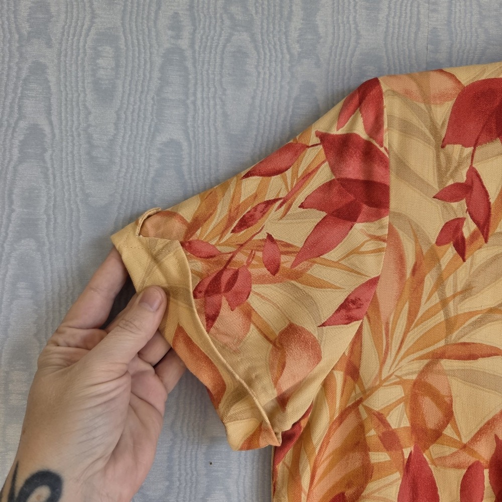 Vtg Napa Valley Button Down Shirt Women's S Tailored Tropical Retro Hawaiian - Picture 2 of 9